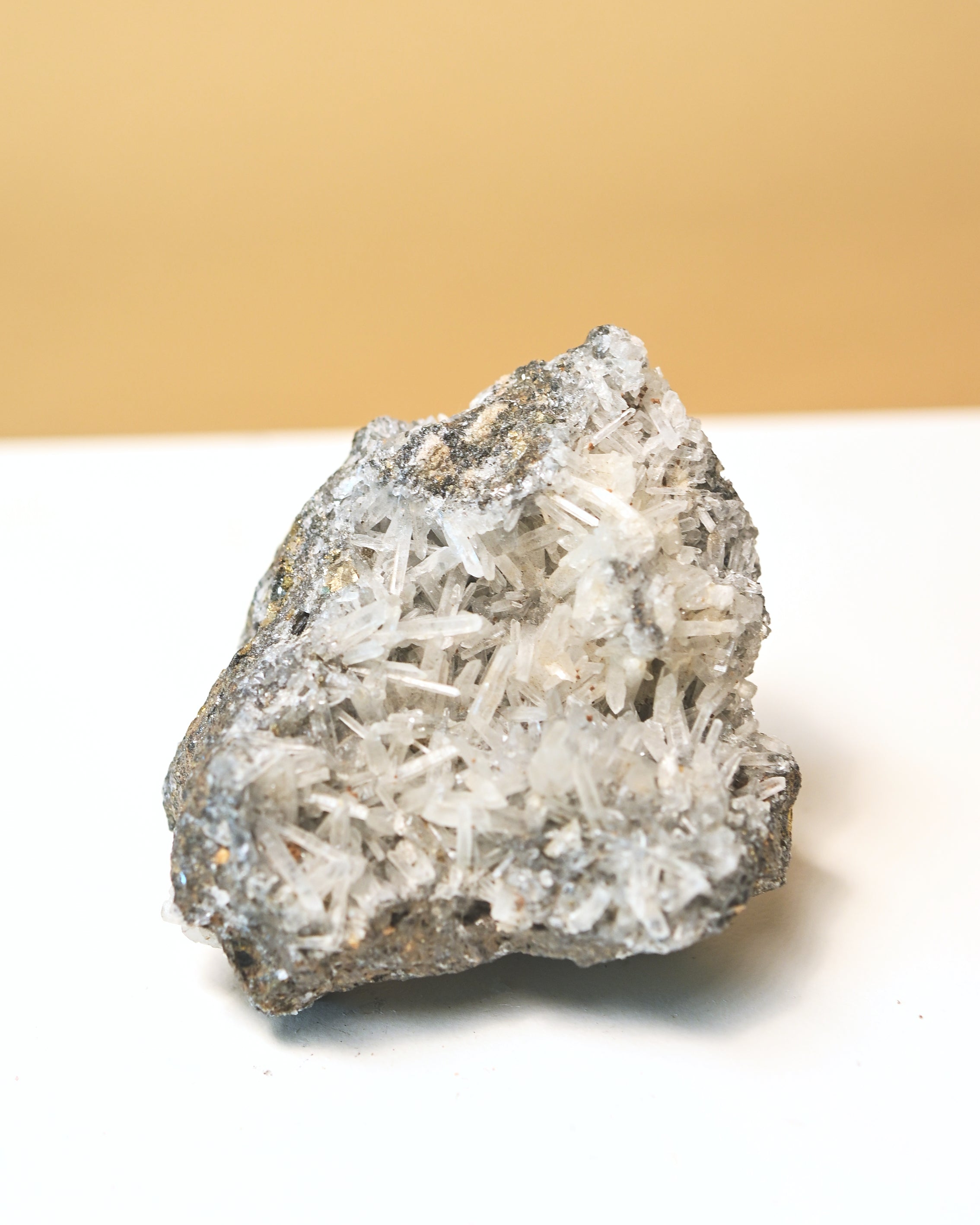 Peruvian Pyrite Cluster – Natural Cubic Crystal 3in  Quartz Cluster with Galina and Pyrite Specimen from Burma 🇲🇲 display picture 1