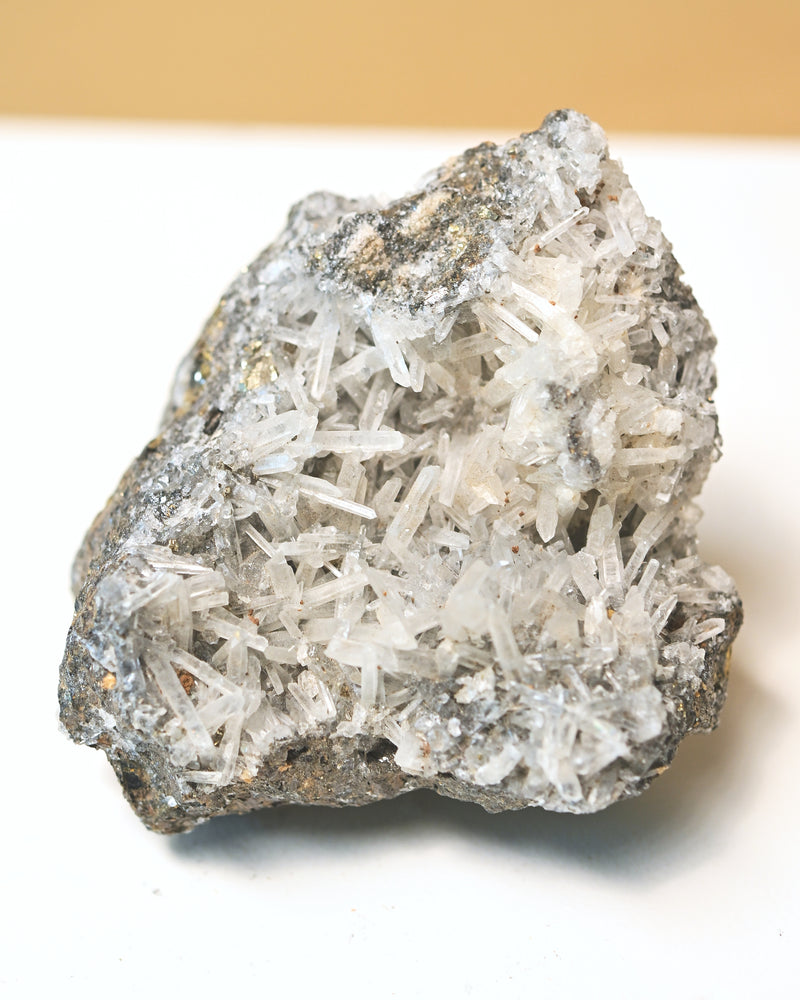 Galena, Pyrite + Quartz Cluster