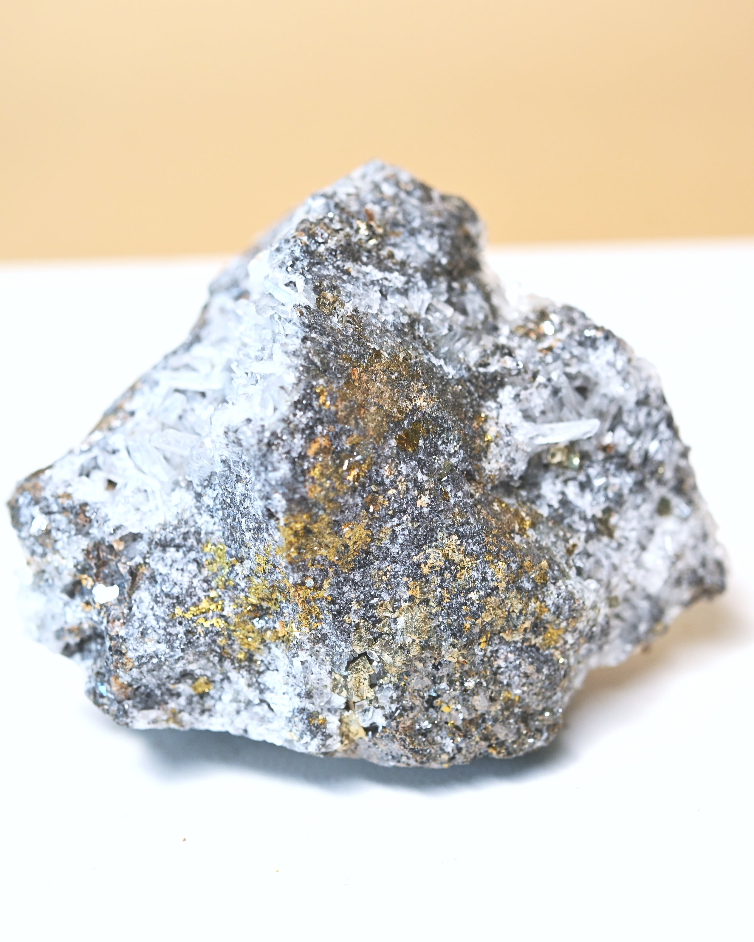 Galena, Pyrite + Quartz Cluster