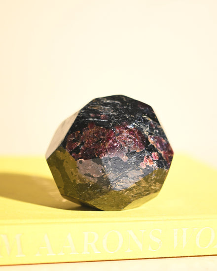 Polished Garnet Form — Garnet crystal specimen