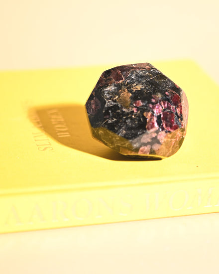 Garnet in Matrix — Sculptural Form — Garnet crystal specimen