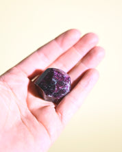 Small Polished Garnet AA Grade - garnet crystal side view