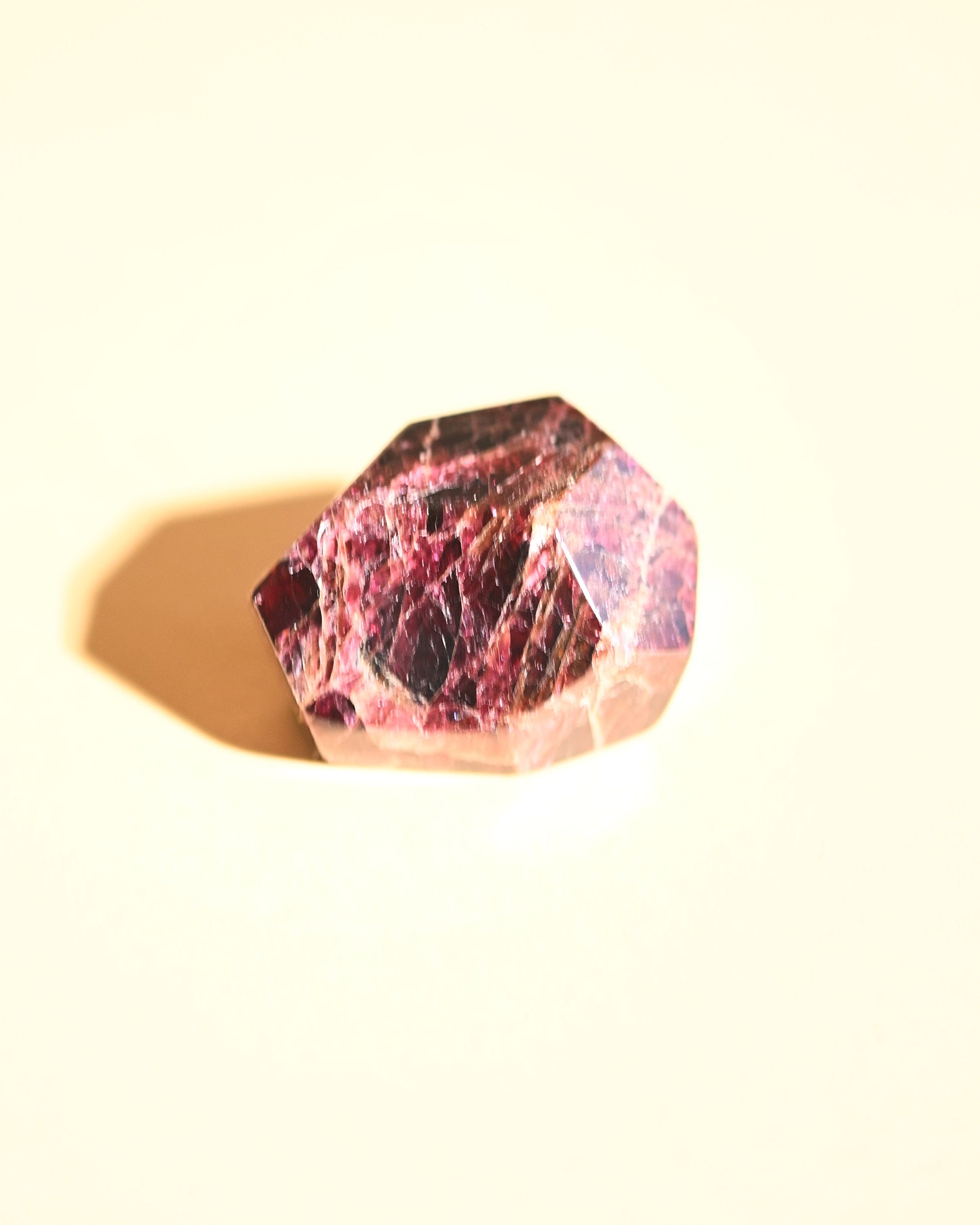 Small Polished Garnet AA Grade - garnet crystal scale view