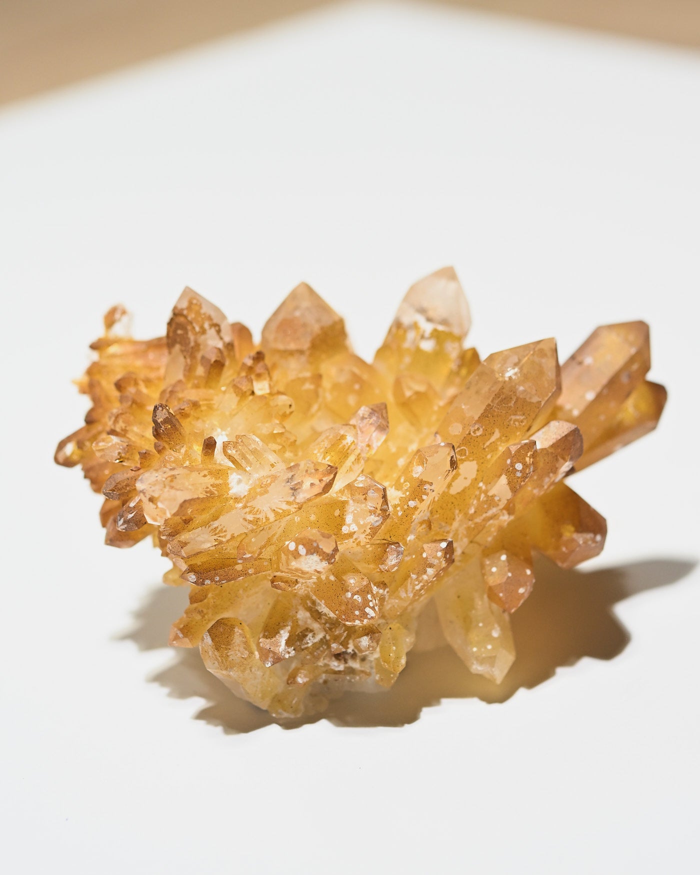 Golden Faden Quartz Cluster 4in