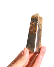 Golden Healer Quartz Towers with Pyrite pair