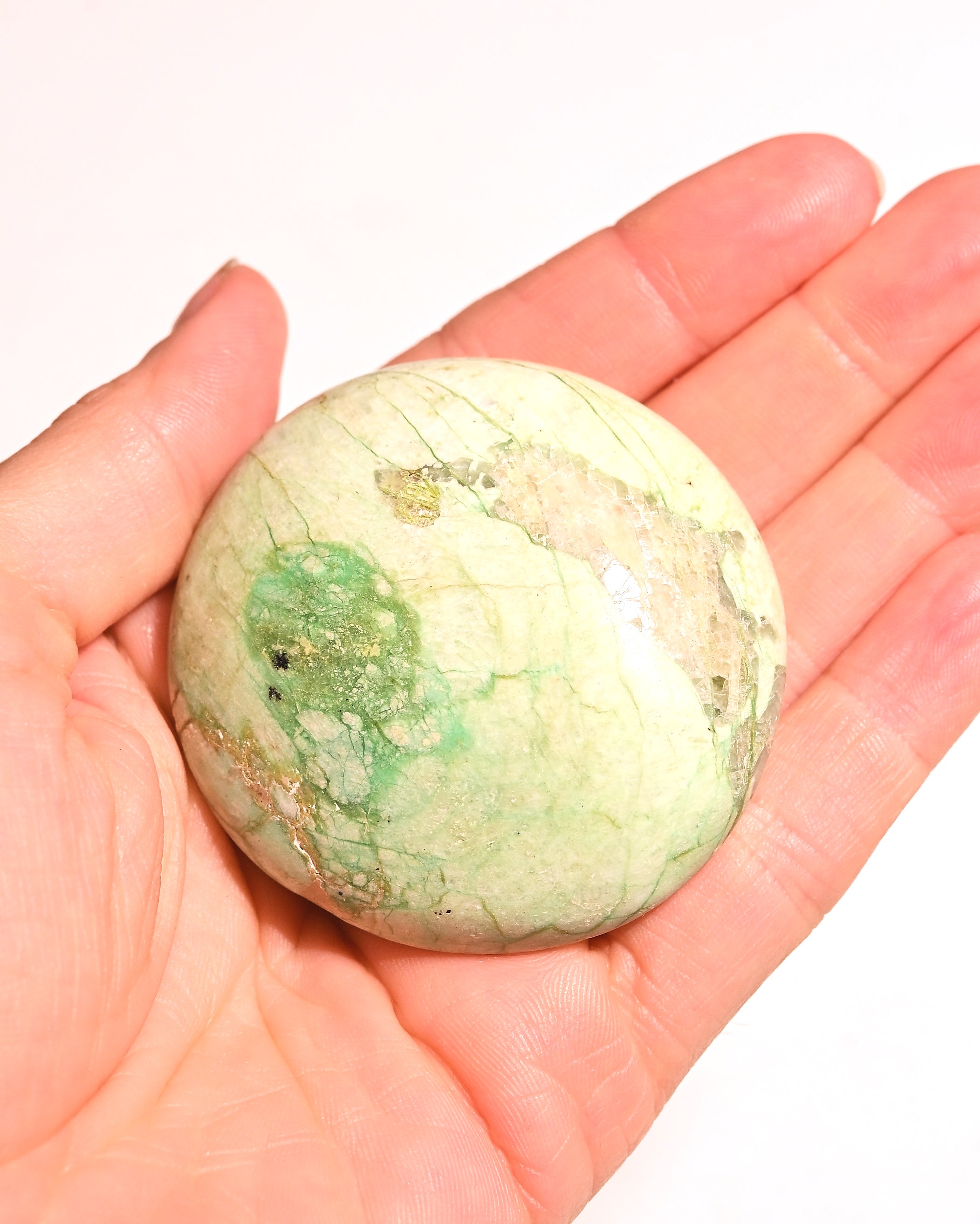 Chrysoprase Palm Stone