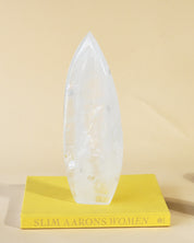 Large Clear Quartz Flame – Brazil 8.8lbs - clear quartz crystal in natural light
