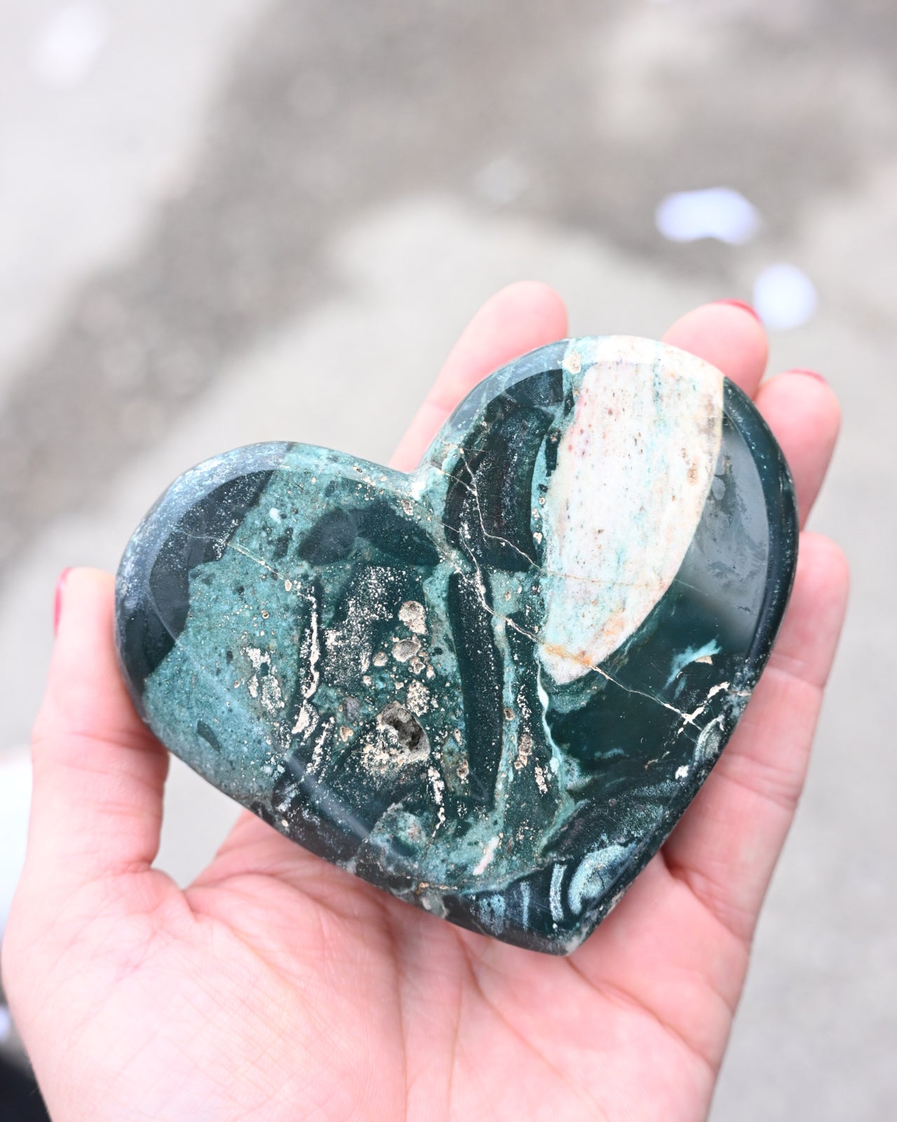 Green Jasper Heart – Brazil