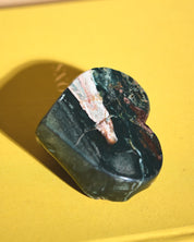 Green Jasper Heart