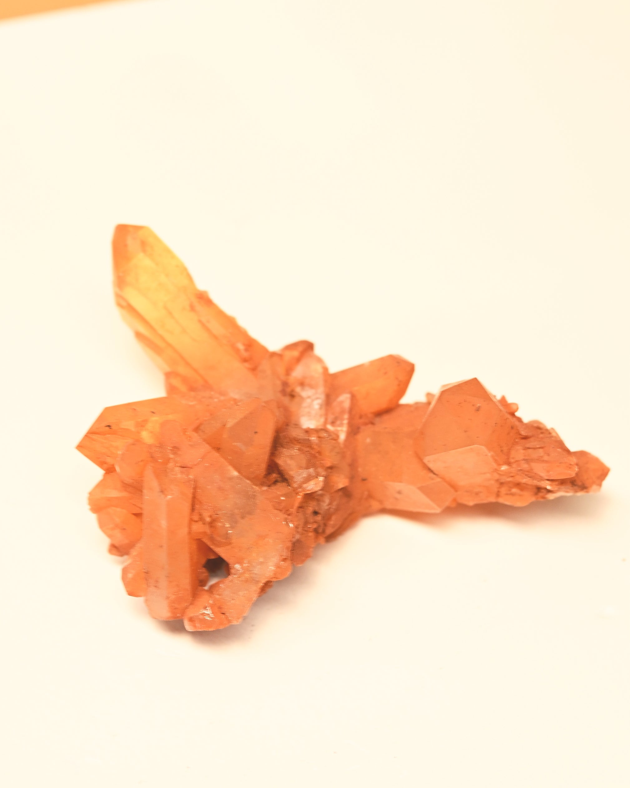 Fire Hematite Quartz Cluster 4inch