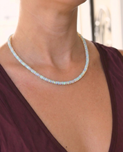 Opal Necklace on model