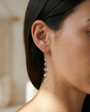 Long Herkimer Diamond Drop Earrings Gold-Fill - Image 2 - Crystals.com