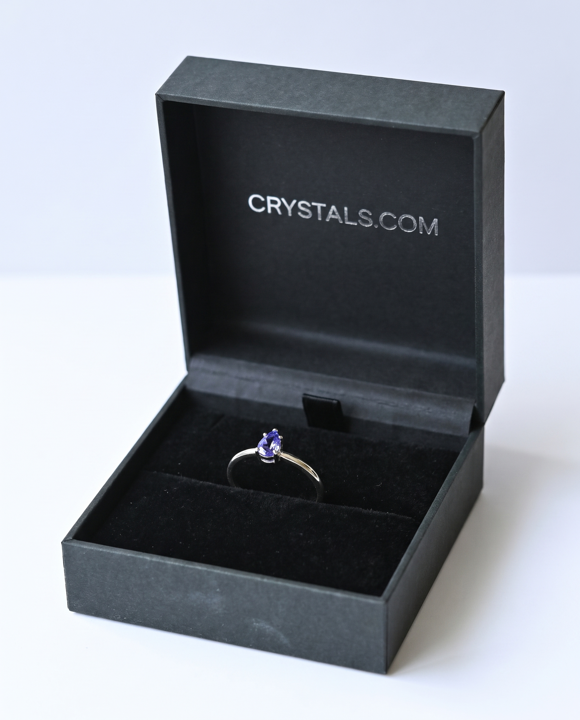 Tanzanite Ring in Crystals.com box angle 4