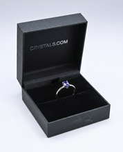 Tanzanite Ring in Crystals.com box angle 2