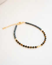 Triple Protection Bracelet — Hematite, Tiger Eye & Obsidian