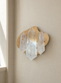 Three double terminated quartz sconces about 14 x 16" ready to mount