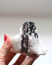 Hubnerite with Quartz