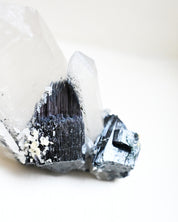 Hyalite Feldspar Fluorite Smoky Quartz Schorl Cluster