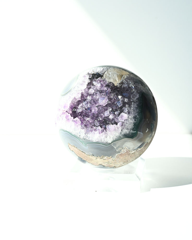 Amethyst Crystal Sphere 4 inch 3.4 lbs