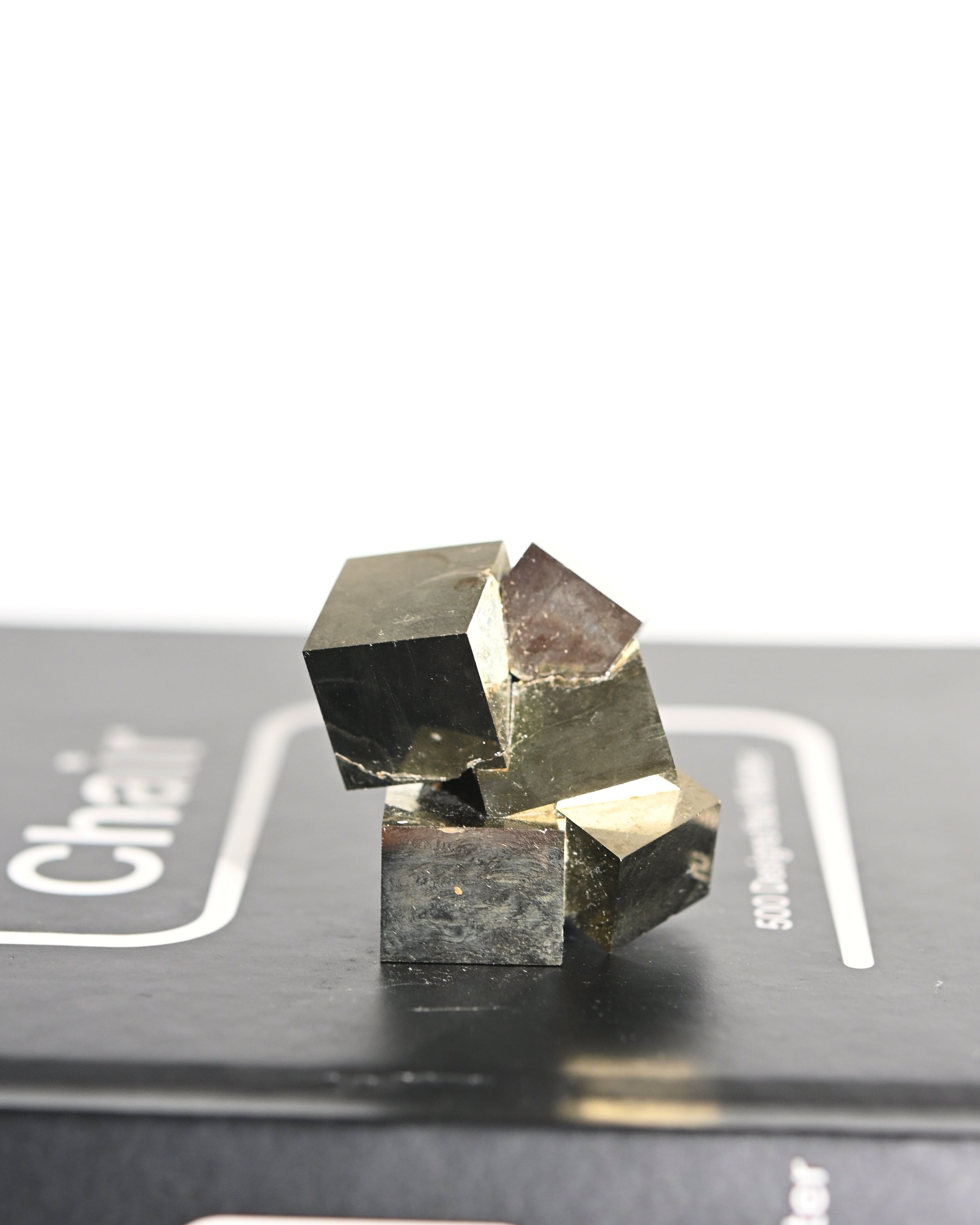 Pyrite Cluster Interlocking Cubes
