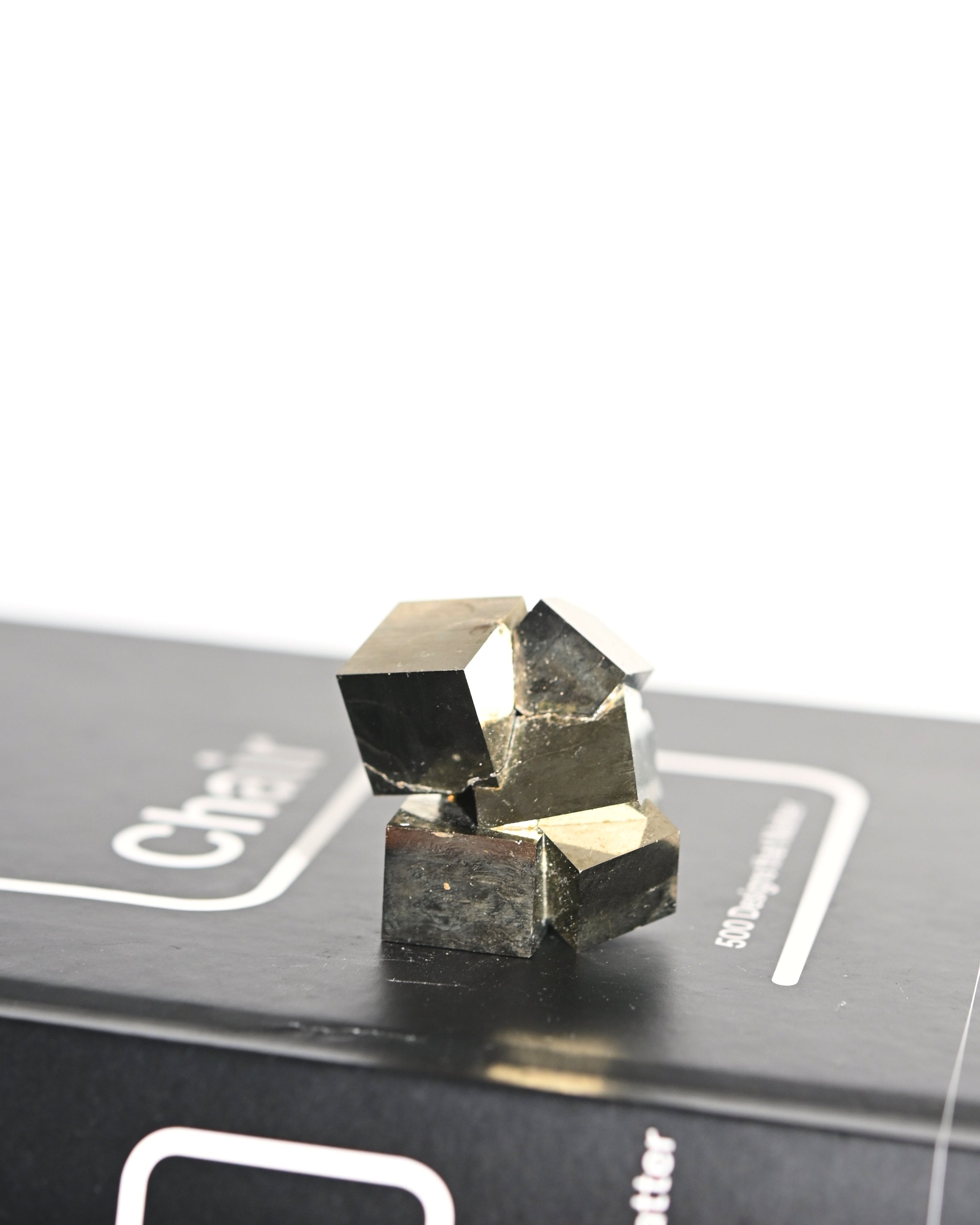 Pyrite Cluster Interlocking Cubes