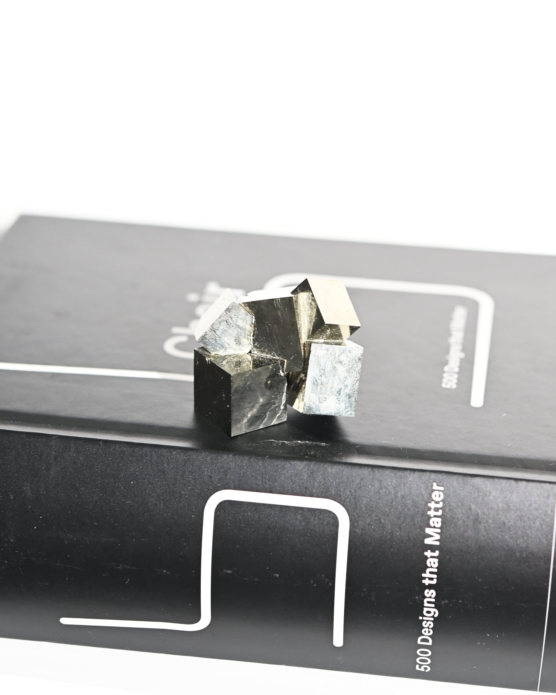 Pyrite Cluster Interlocking Cubes