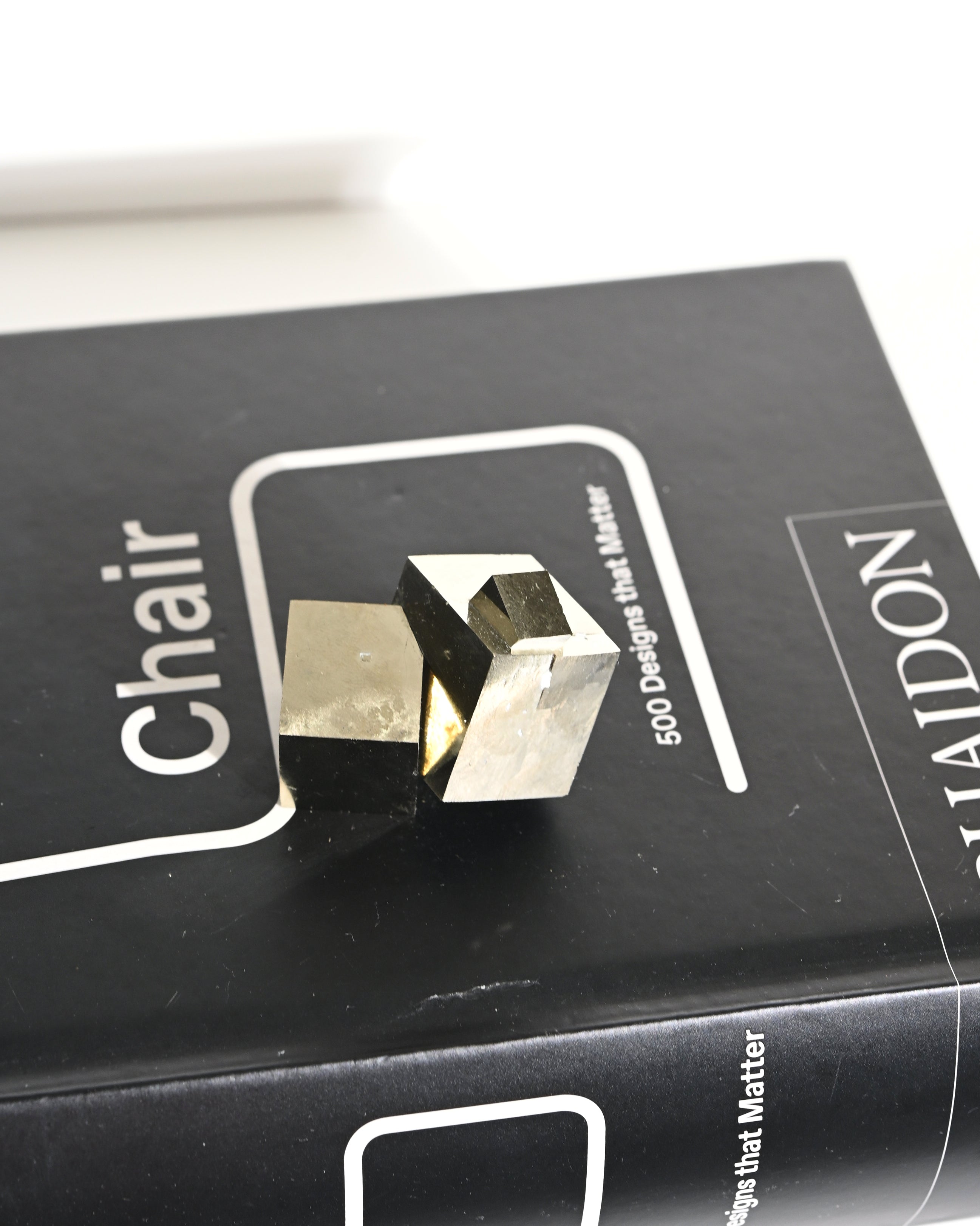 Pyrite interlocking crystal CRYSTALS.COM