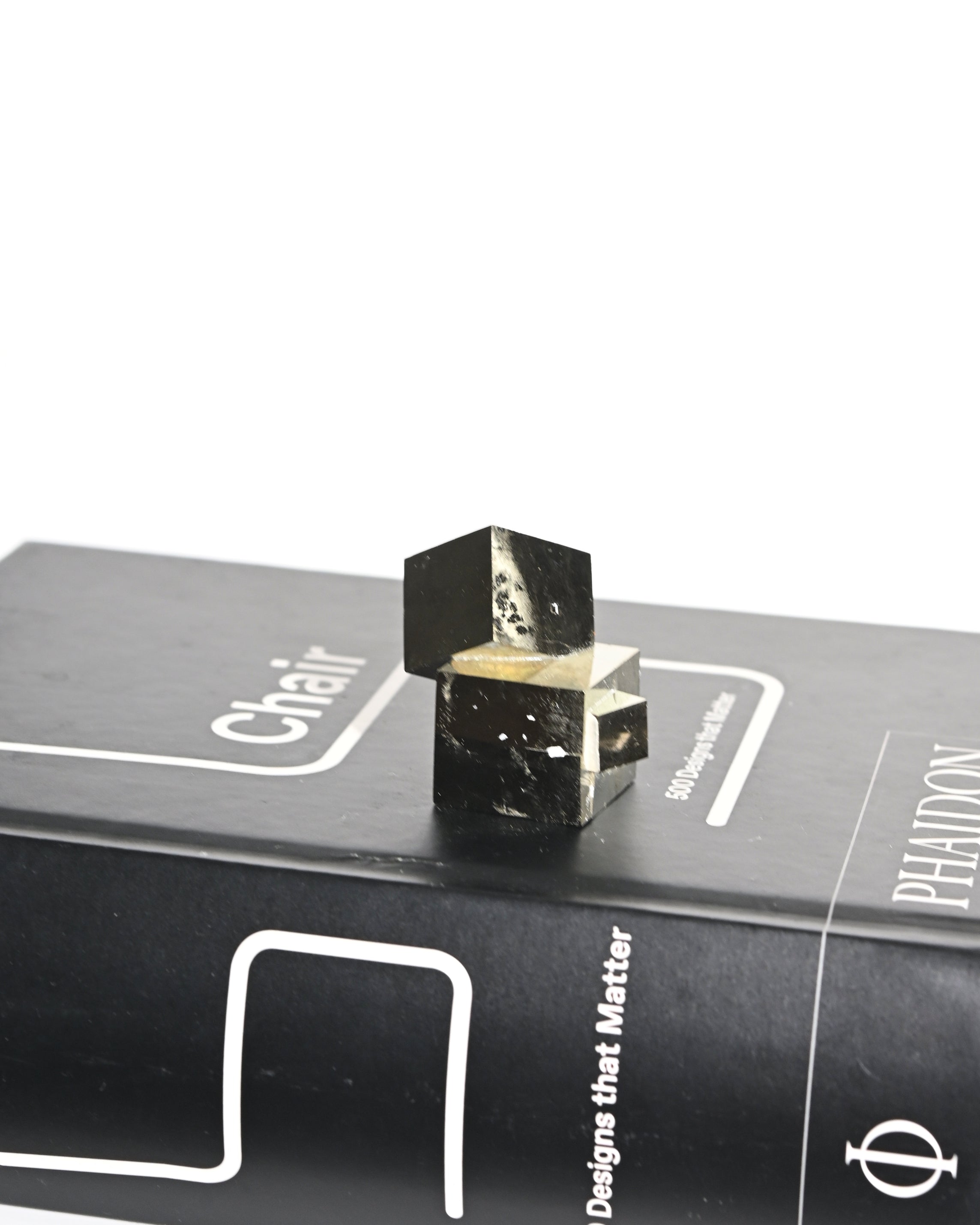 Pyrite interlocking crystal CRYSTALS.COM