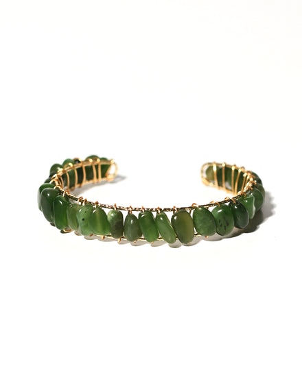 Green Jade Bangle — Jade crystal specimen