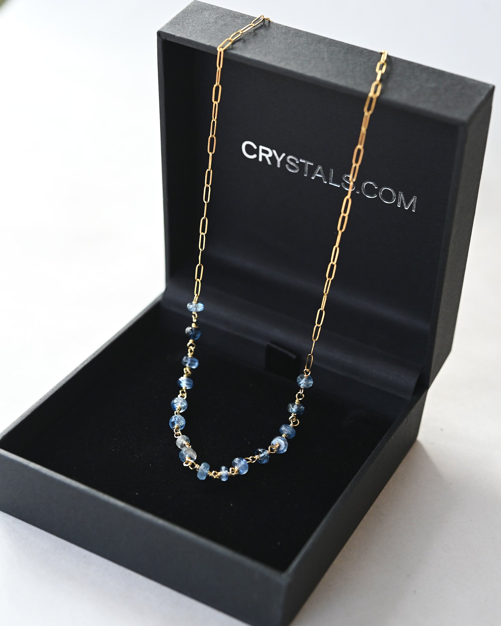 Kyanite Paperclip Necklace