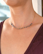 Kyanite Paperclip Necklace