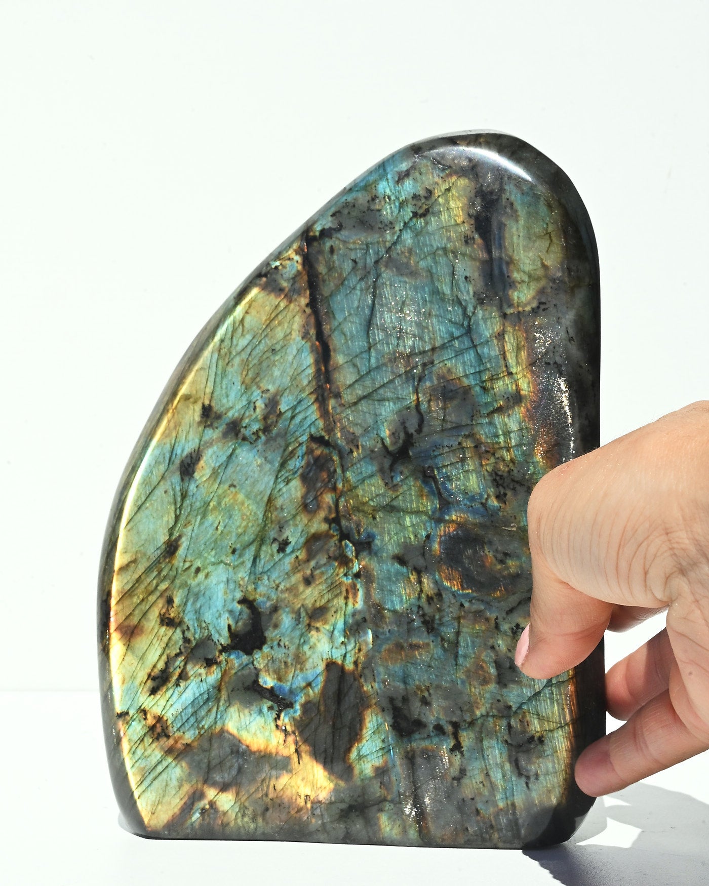 Labradorite Freeform 2.3kg B with iridescent flash