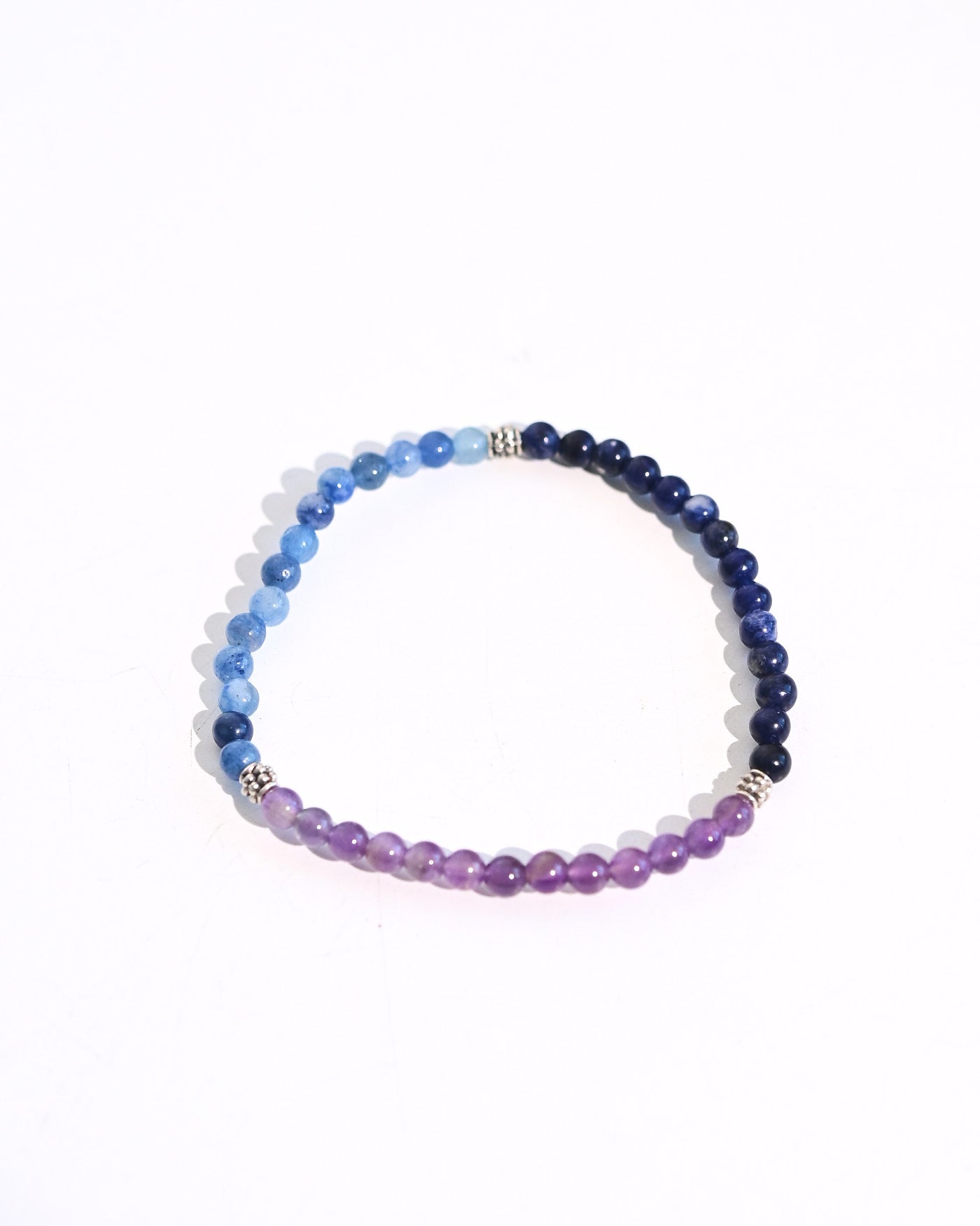Lapis Lazuli and Amethyst Bracelet detail