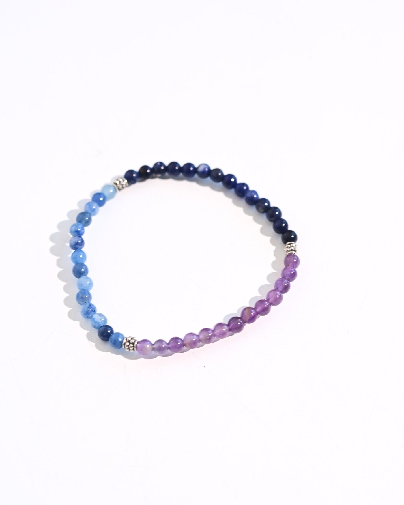 Lapis Lazuli and Amethyst Bracelet on display