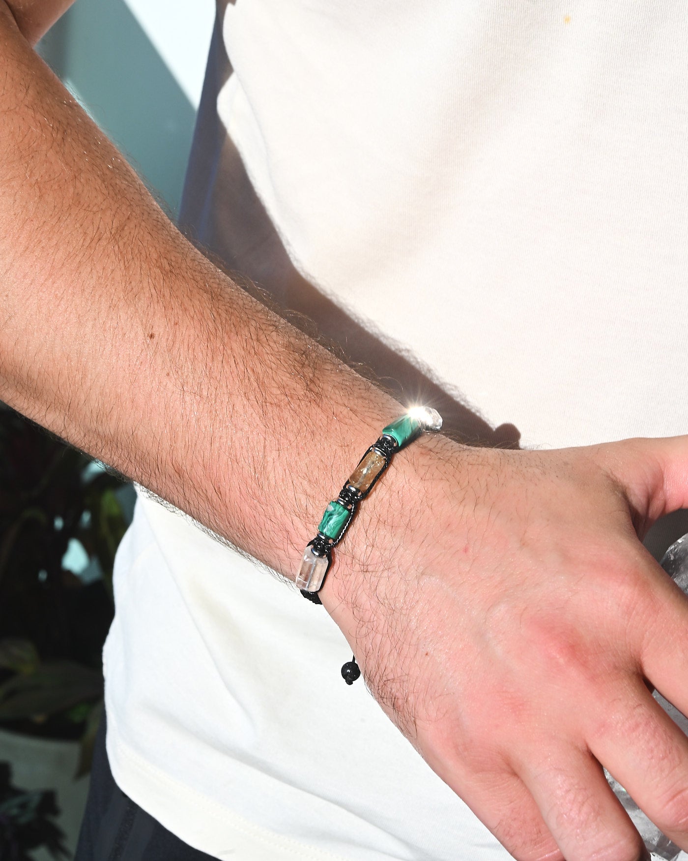 Transformation Bracelet — Clear Quartz, Malachite & Citrine