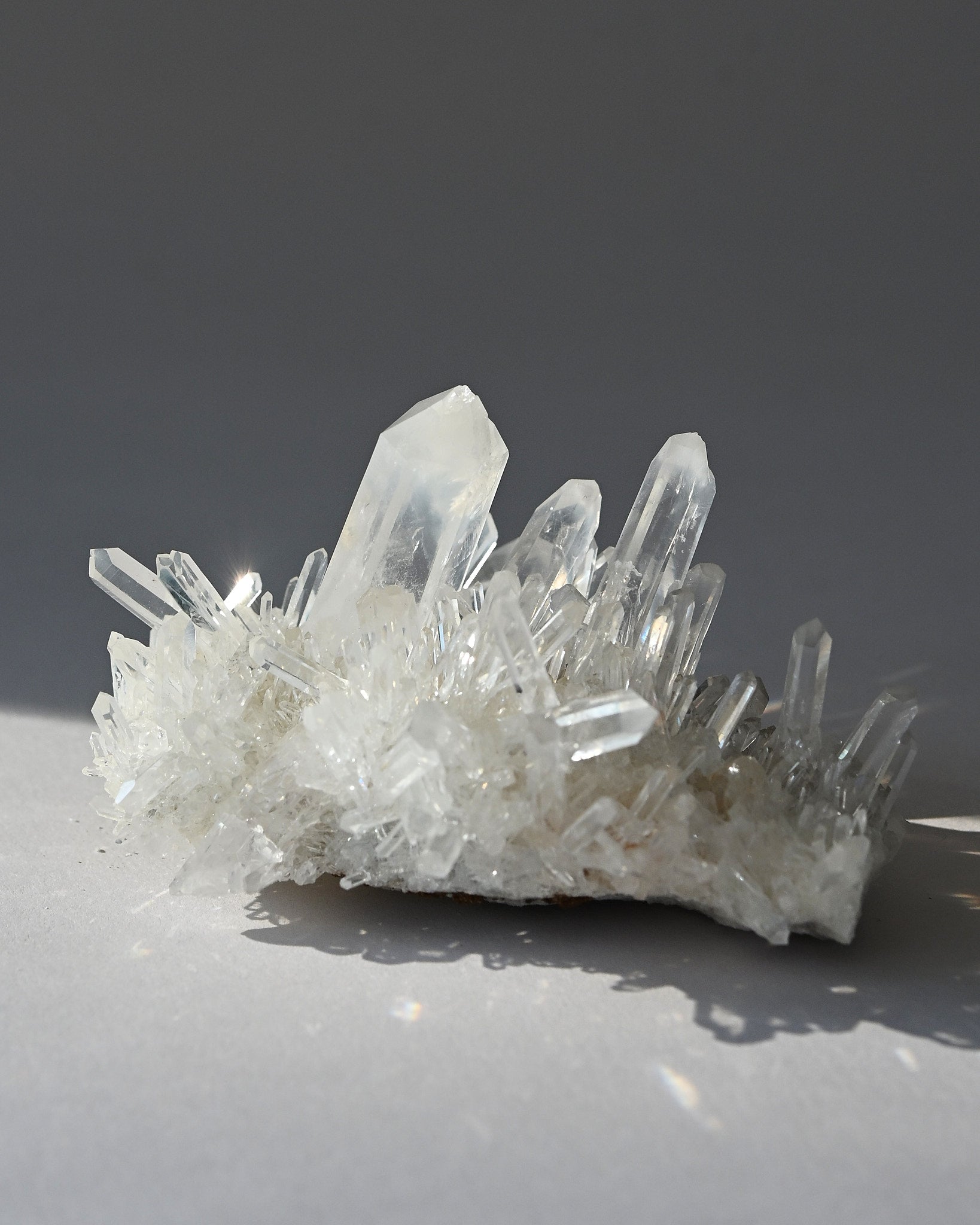Lemurian Quartz Cluster 4in