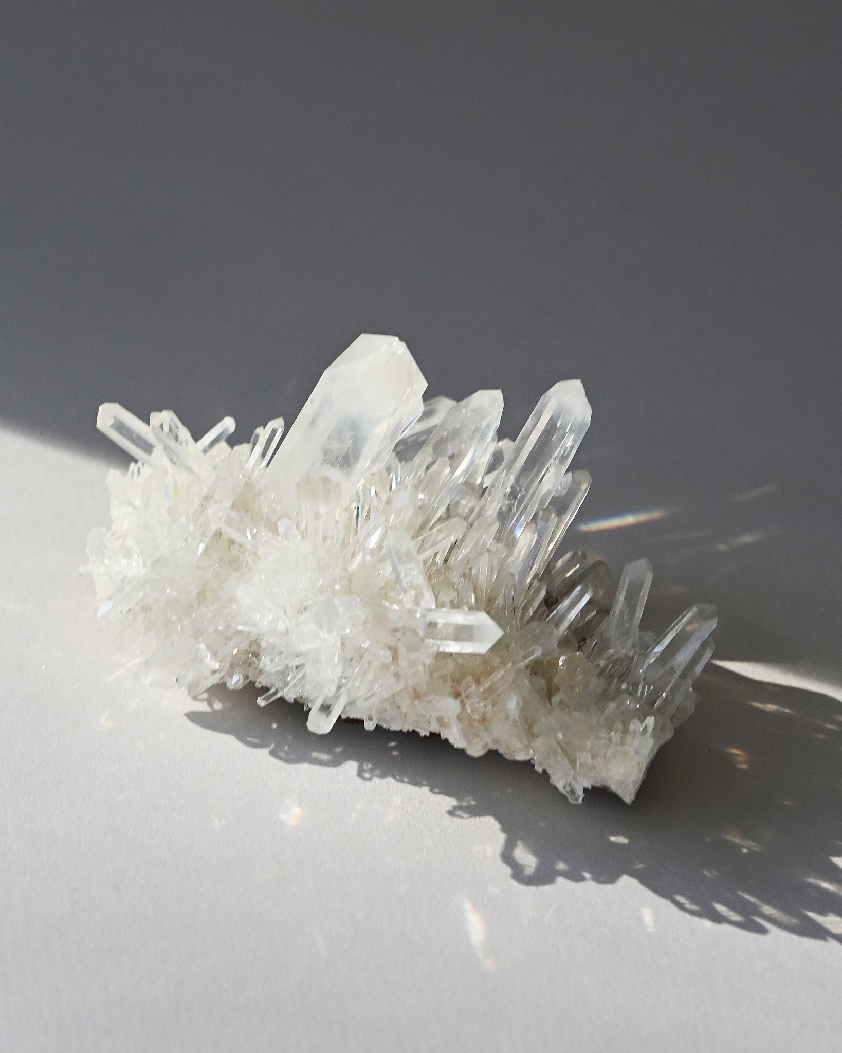 Lemurian Quartz Cluster 4in