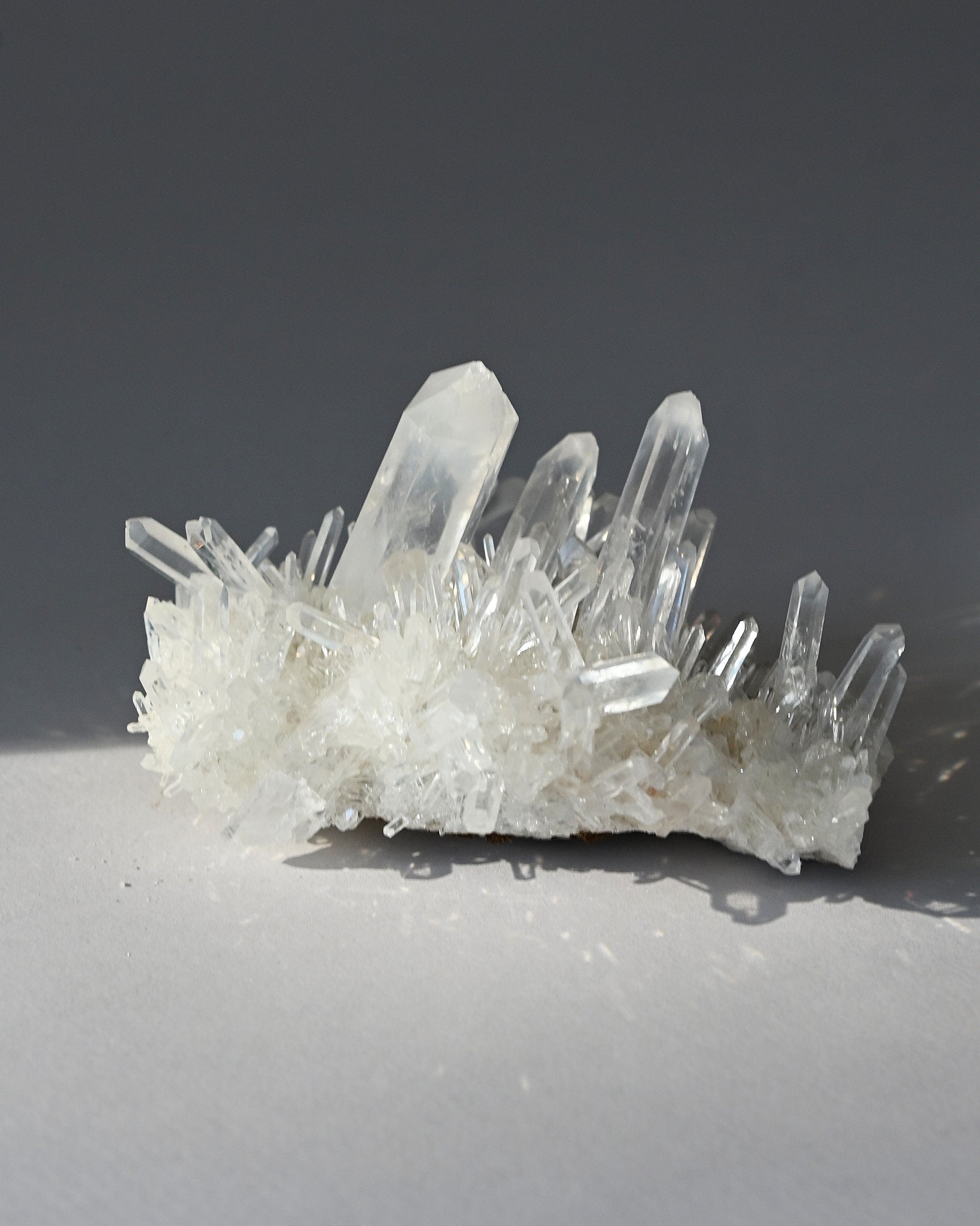Lemurian Quartz Cluster 4in