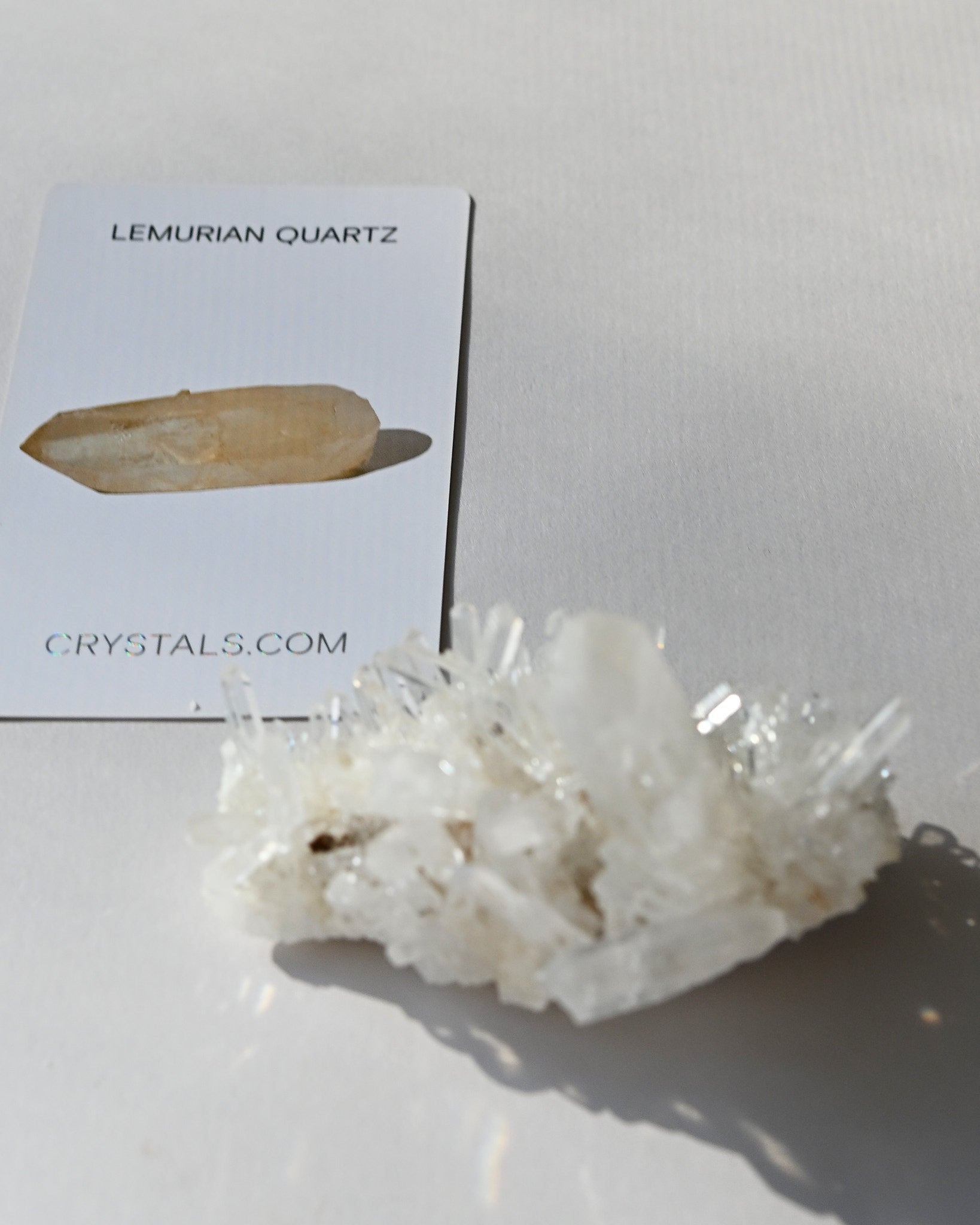 Lemurian Quartz Cluster 4in