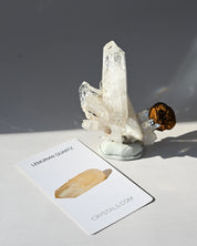 Twin Lemurian Quartz w Siderite
