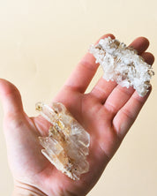 Mini Golden Lemurian Quartz Cluster