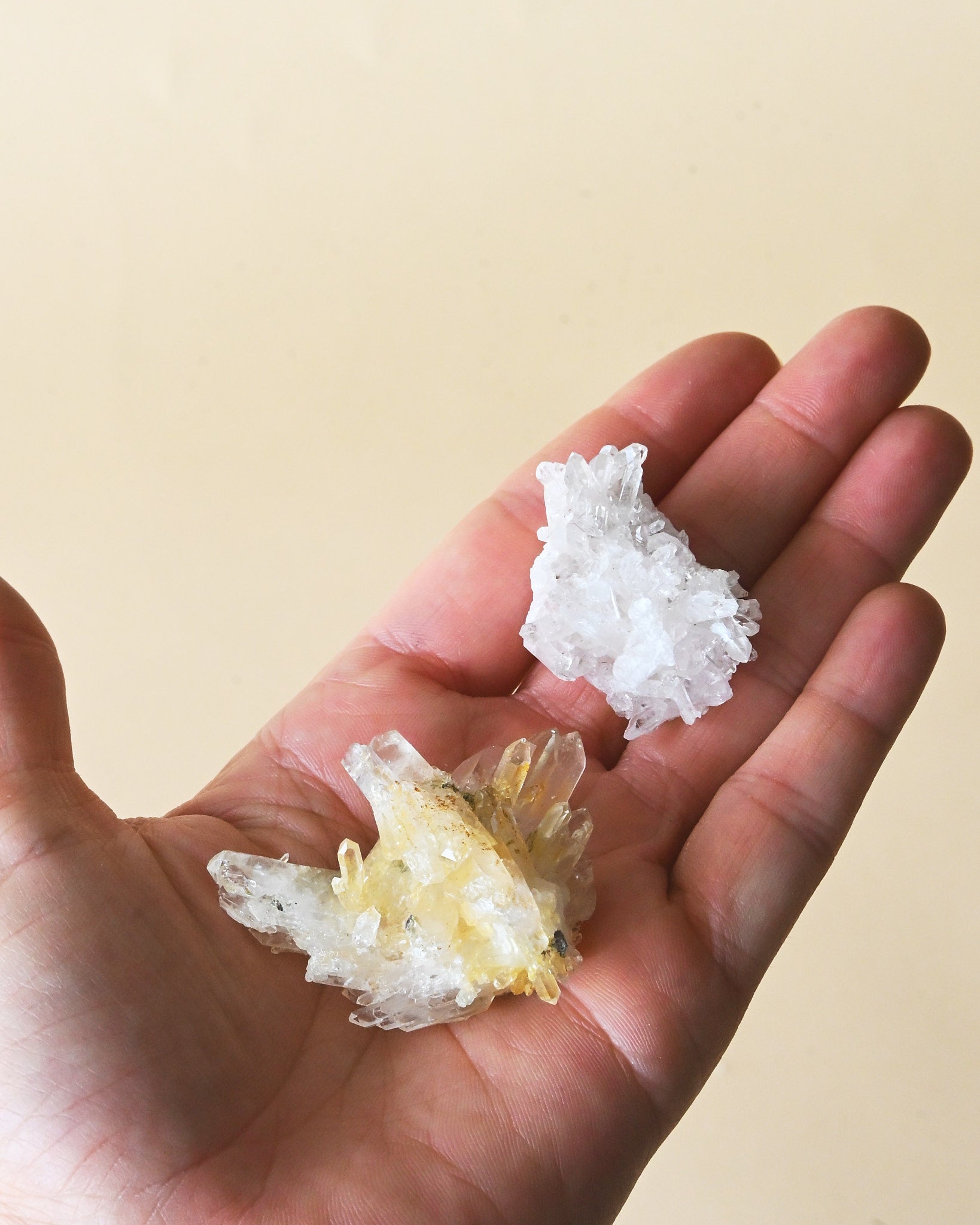 Mini Golden Lemurian Quartz Cluster