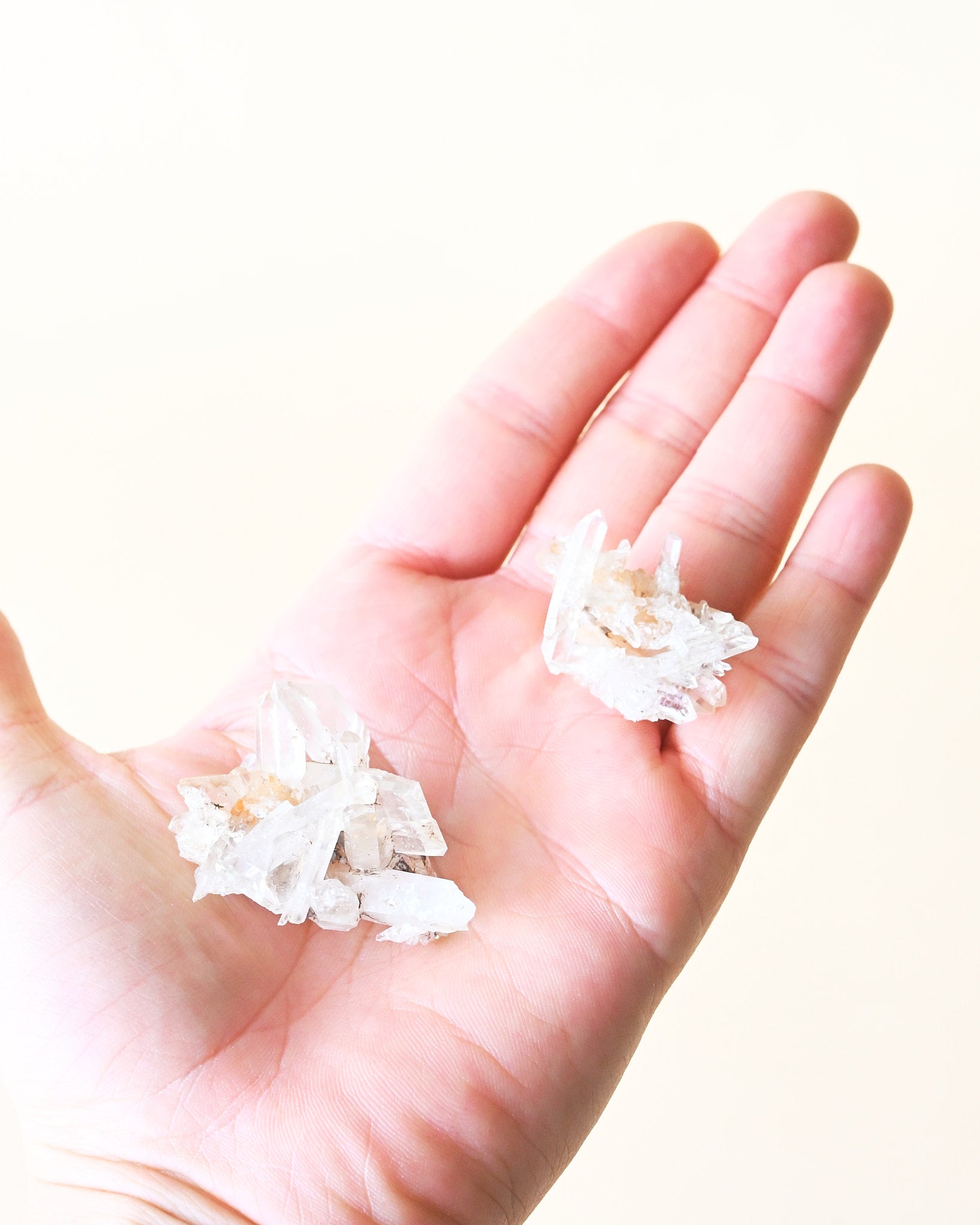 Mini Golden Lemurian Quartz Cluster