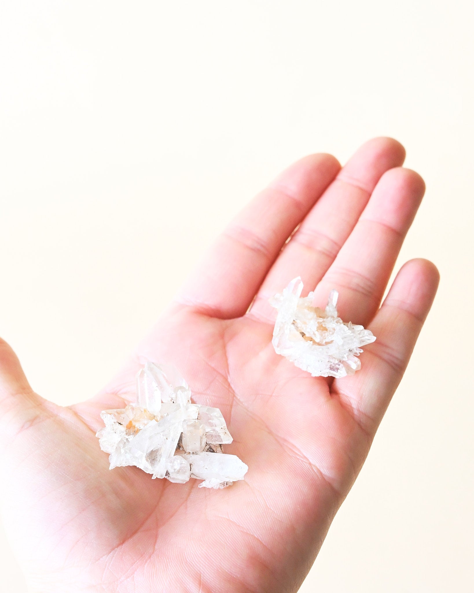 Mini Golden Lemurian Quartz Cluster