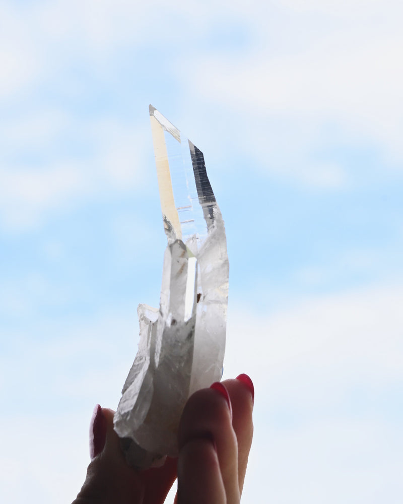 Optical Curved Lemurian Quartz