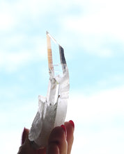 Optical Curved Lemurian Quartz 70g