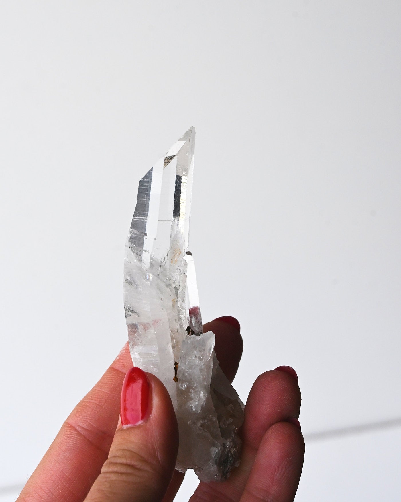 Optical Curved Lemurian Quartz 70g