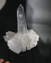 Lemurian Quartz Cluster on Stand
