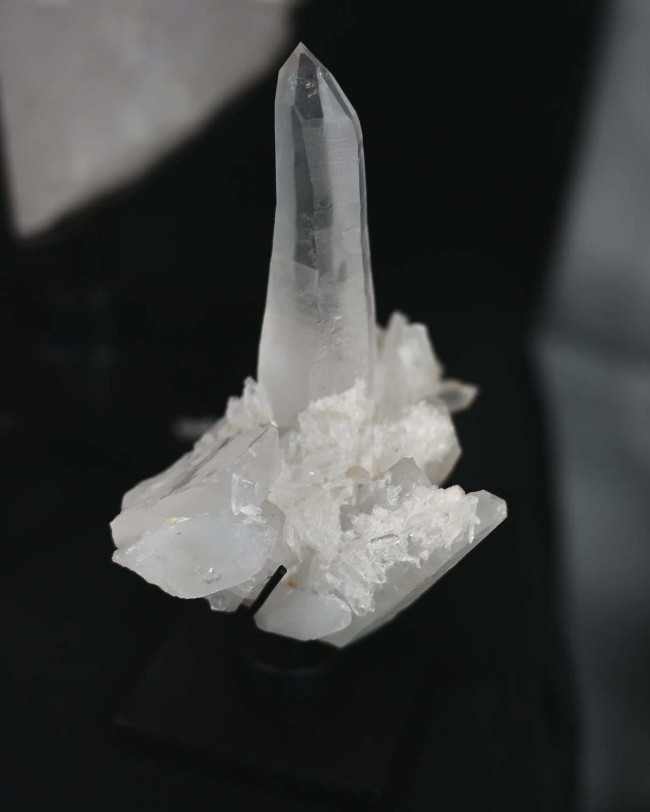 Lemurian Quartz Cluster on Stand