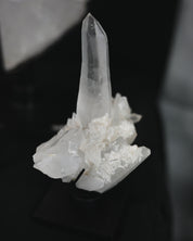 Lemurian Quartz Cluster on Stand
